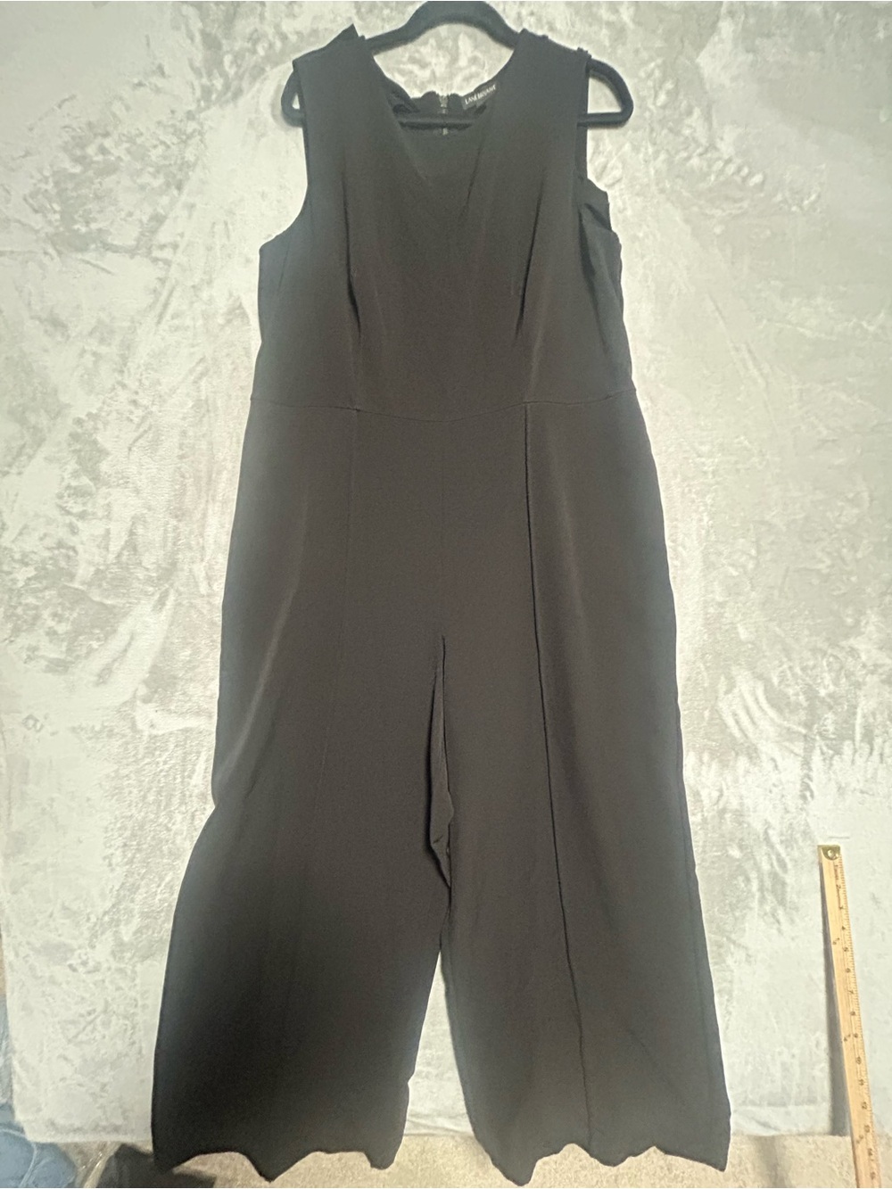 Lane Bryant Jumpsuit Women’s 18 Black Pockets Sleeveless